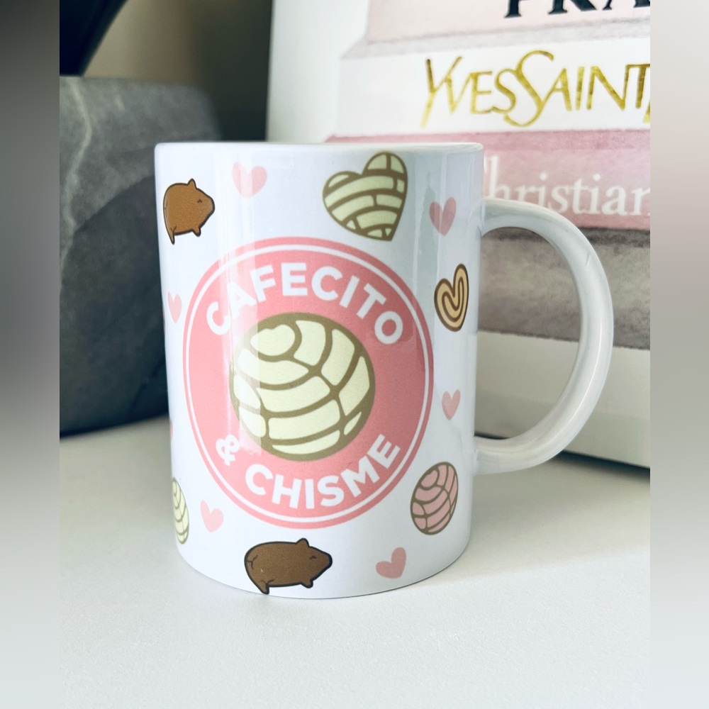 12oz Cafecito and Chisme Coffee Mug
